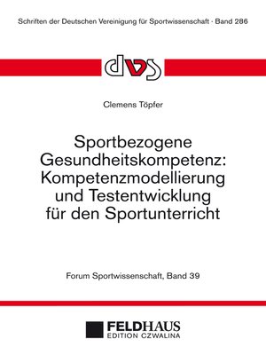 cover image of Sportbezogene Gesundheitskompetenz